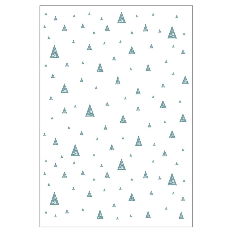 KIDS BLUE AND WHITE TRIANGLE PATTERN FLEECE BLANKET