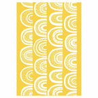 KIDS WHITE RAINBOW PATTERN FLEECE BLANKET