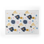 KIDS COLOURFUL SPACESHIPS PATTERN FLEECE BLANKET