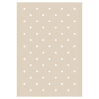 KIDS WHITE DOTTED PATTERN FLEECE BLANKET
