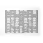 KIDS GREY WHITE LINES PATTERN FLEECE BLANKET