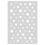 KIDS GREY WHITE STARS PATTERN FLEECE BLANKET