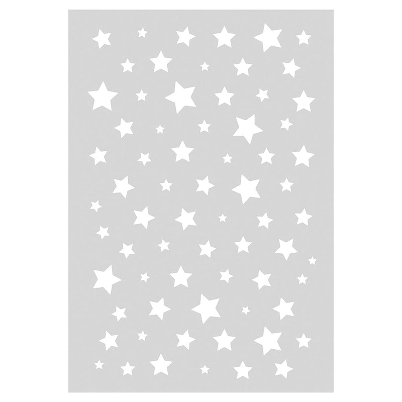 KIDS GREY WHITE STARS PATTERN FLEECE BLANKET