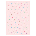 KIDS PINK DONUT SPRINKLES FLEECE BLANKET