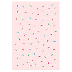 KIDS PINK DONUT SPRINKLES FLEECE BLANKET