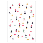 KIDS MULTI COLOUR TRIANGLE PATTERN FLEECE BLANKET