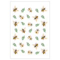 KIDS ORANGE BEE PATTERN FLEECE BLANKET