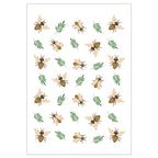 KIDS ORANGE BEE PATTERN FLEECE BLANKET