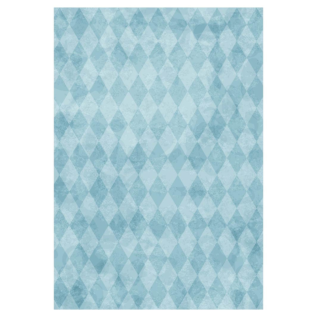 KIDS BLUE DIAMOND PATTERN FLEECE BLANKET