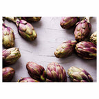 ARTICHOKE DARK PURPLE ON GREY FLEECE BLANKET