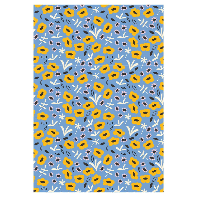 BLUE BLOOMS PET BLANKET