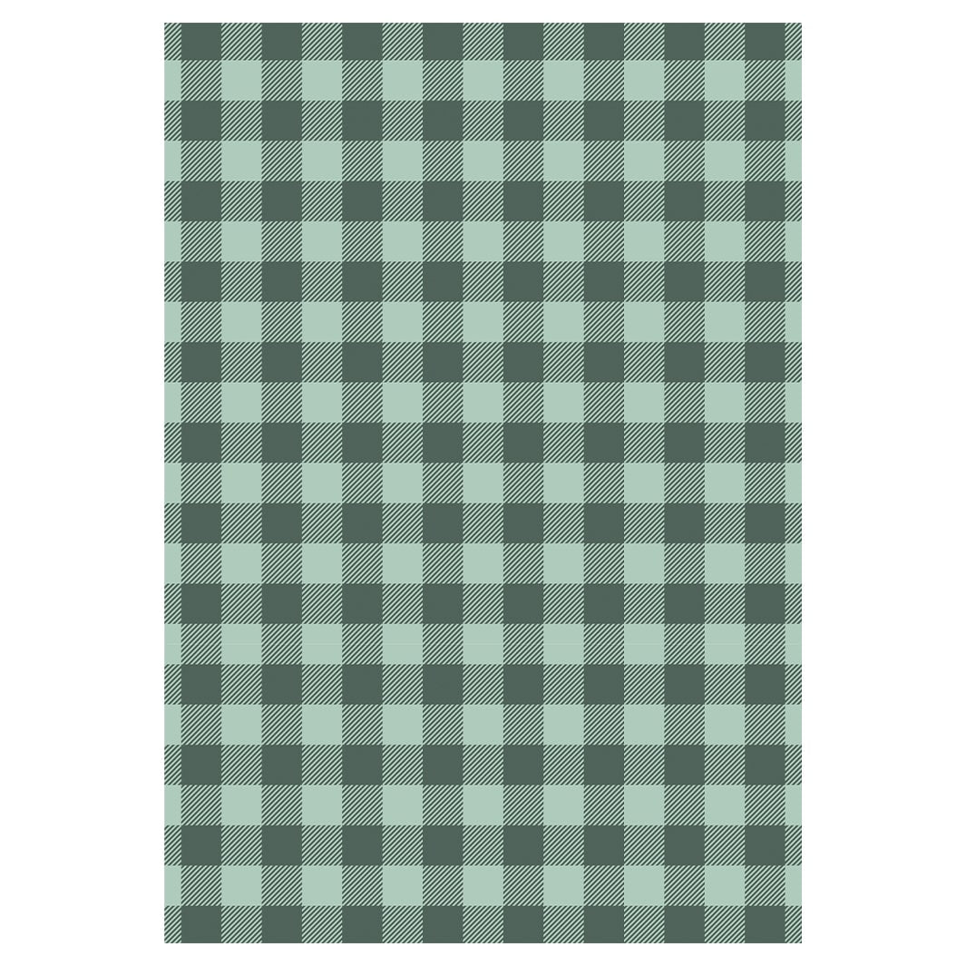 GREEN GINGHAM PET BLANKET