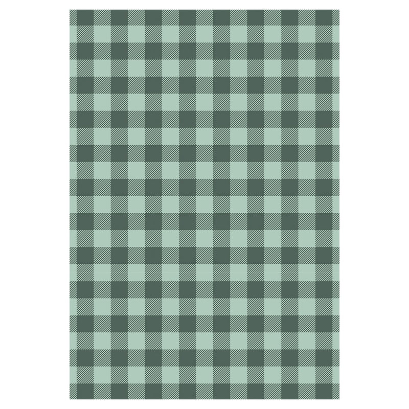GREEN GINGHAM PET BLANKET