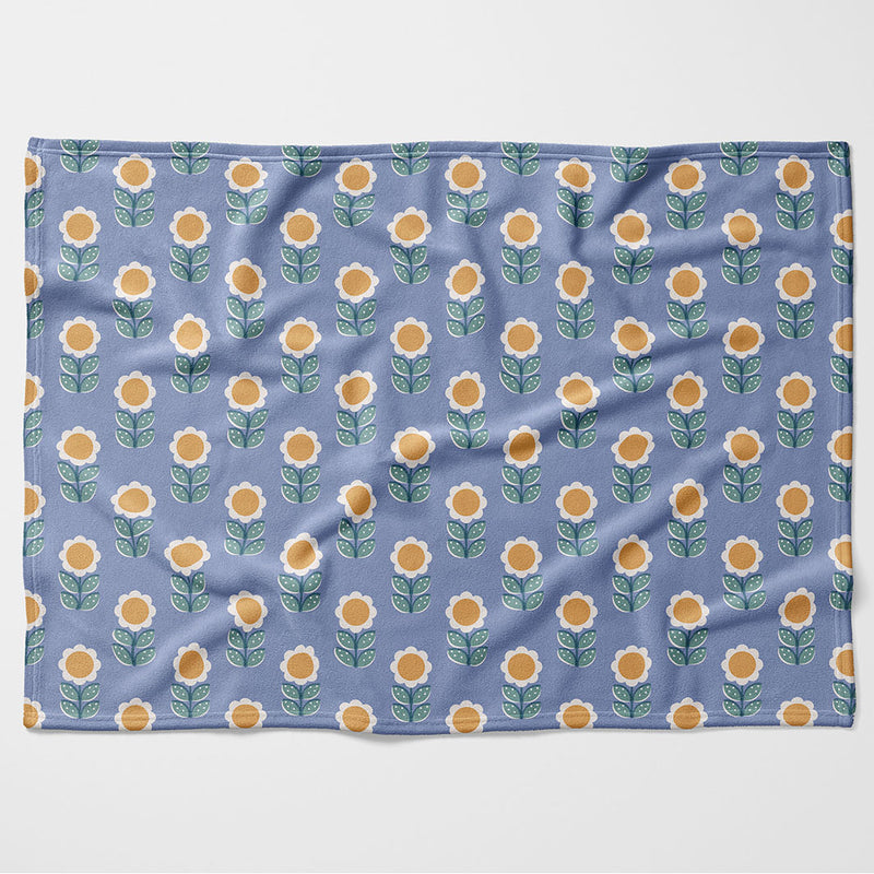 KIDS MEADOW FLOWER FLEECE BLANKET