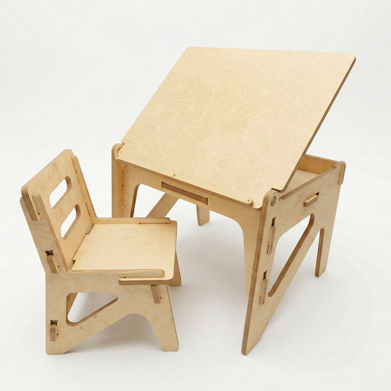 KIDS ADJUSTABLE DESK AND CHAIR SET