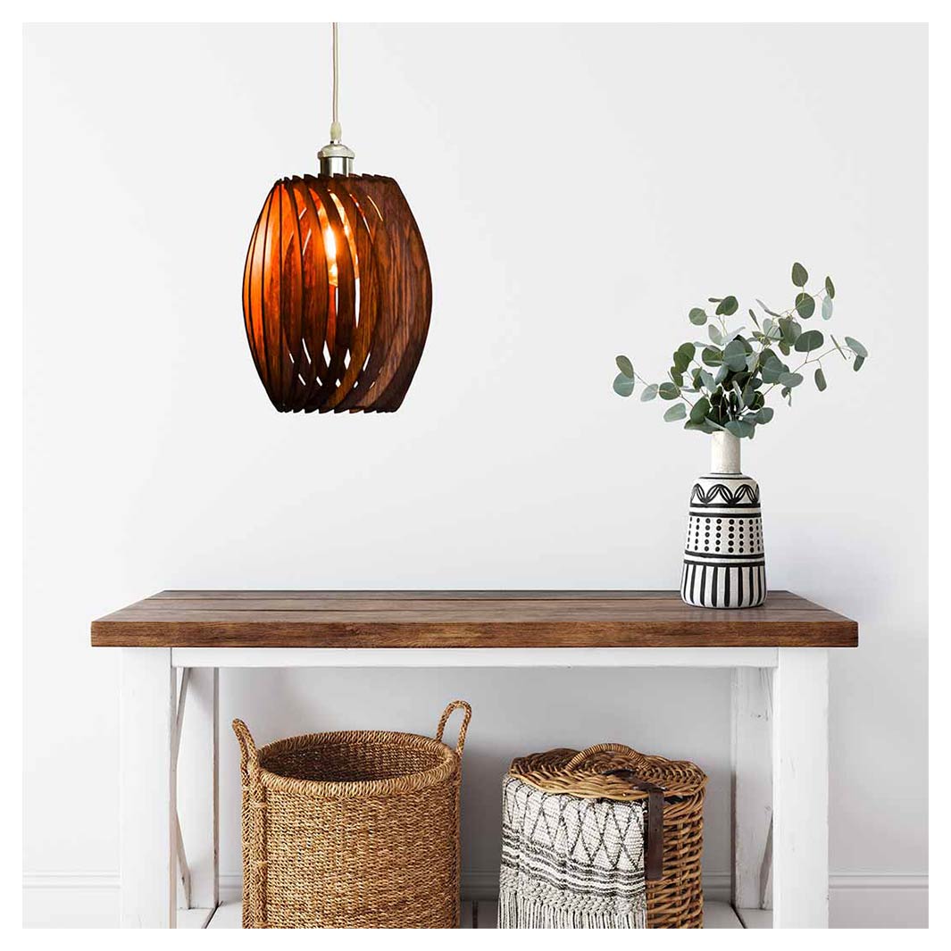 OVAL GEOMETRIC PENDANT LIGHT