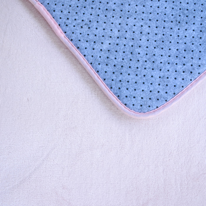 2 PIECE MEMORY FOAM BATH MAT SET PINK