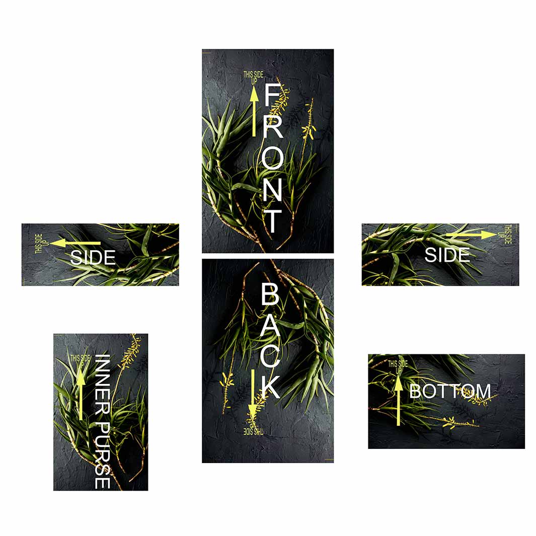 NATURAL YELLOW BLOSSOMS ALOE BUSH ON GREY MY BAG