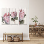 MDF 3PCE COLLAGE Pink Protea