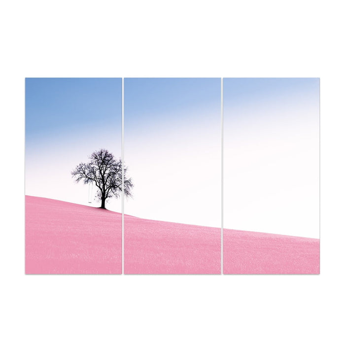 Tree silhouette pink