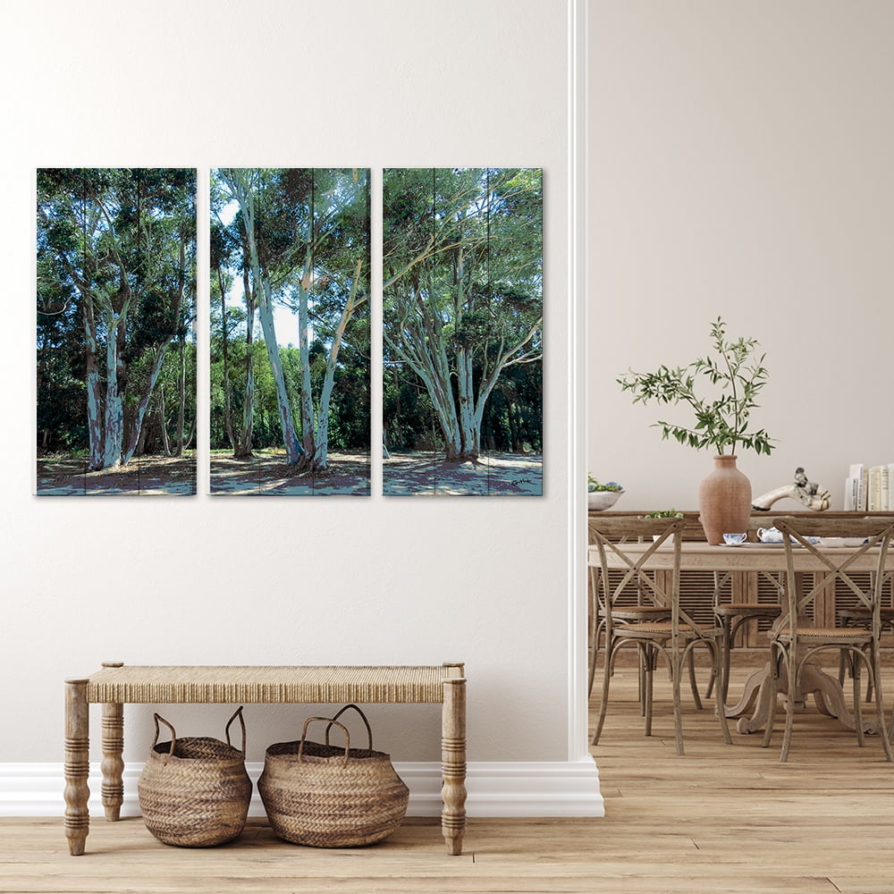 MDF 3pce Collage Eucalyptus Trees