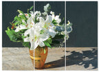 MDF 3pce Collage Lilies in a Vase