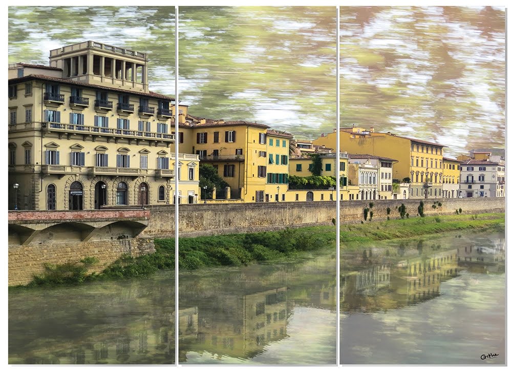 MDF 3pce Collage Florance Reflections