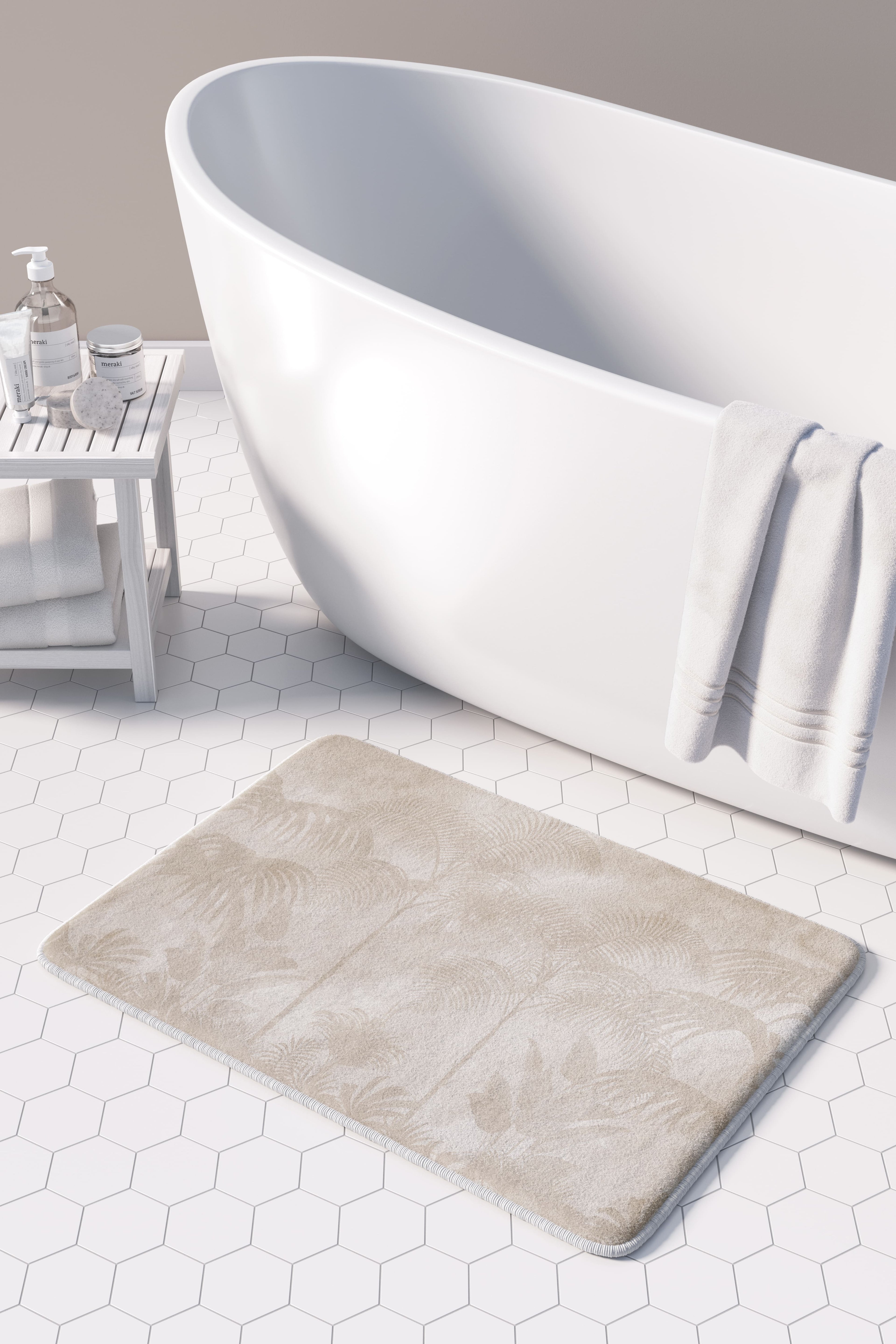 JUNGLE BEIGE BATHMAT