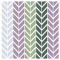 GEOMETRIC GREEN AND PURPLE CHEVRON PATTERN NAPKIN