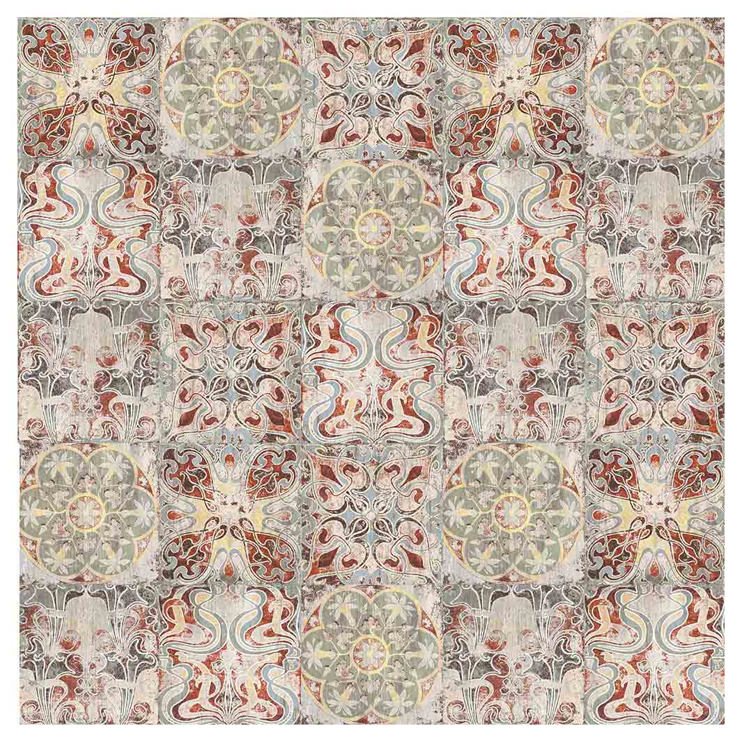 ANTIQUE FADED MOROCCAN TILE NAPKIN