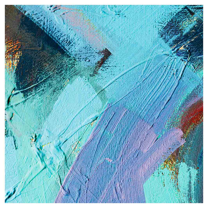 PAINT AQUA AND MAROON ACRYLIC TEXTURE NAPKIN