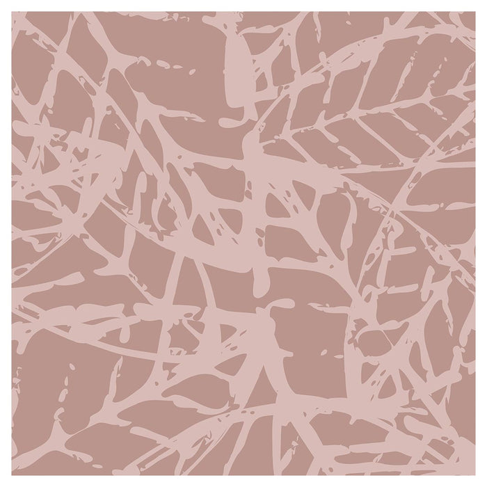 LEAF STAMP MUTED PINK PATTERN NAPKIN