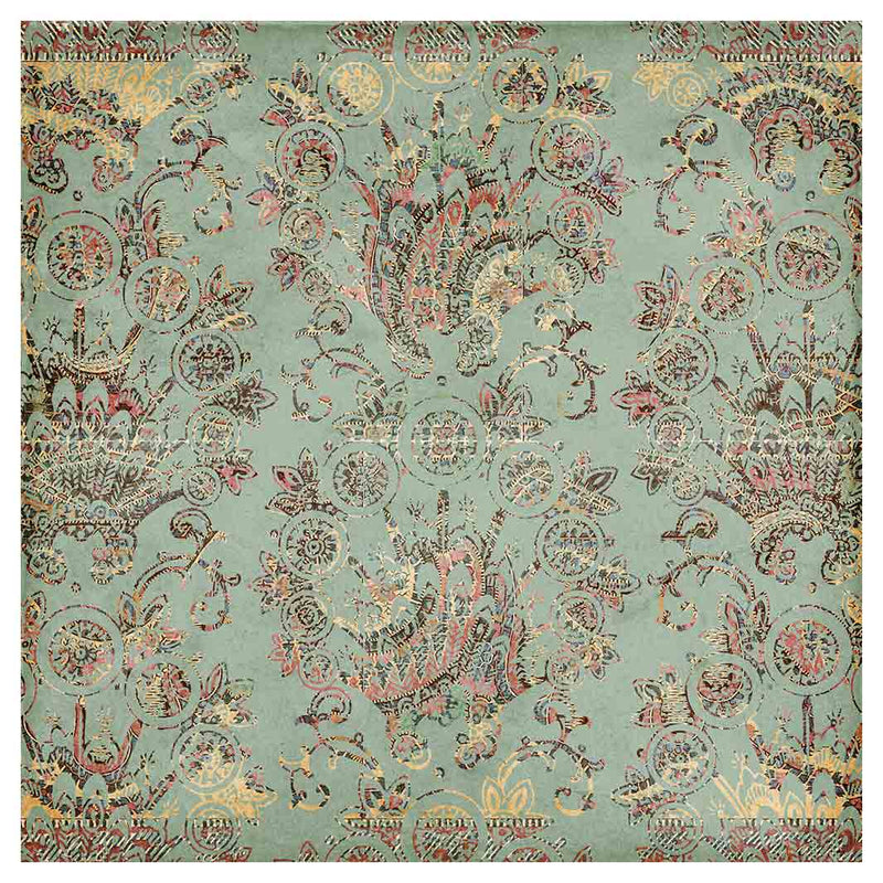 ANTIQUE PAISLEY LIGHT BLUE DESIGN NAPKIN