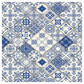PATTERN BLUE DIAMOND LISBON NAPKIN