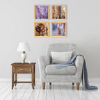 PINE BOXED CANVAS 4PCE COLLAGE TREES