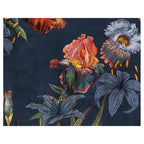 FLORAL NAVY LILIES AND IRIS PAINTING PLACEMAT