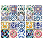 PATTERN BLUE COLOURFUL TILE PLACEMAT