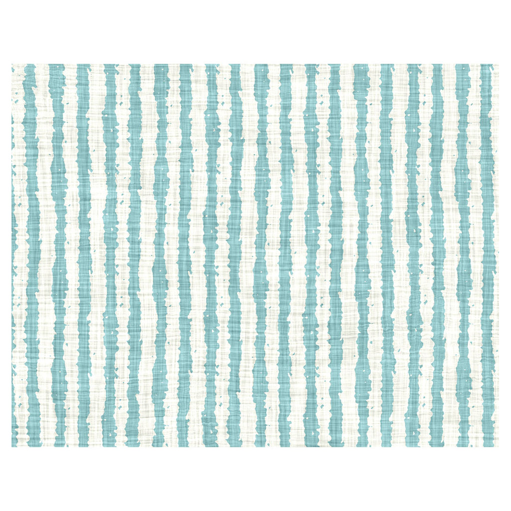AQUA STRIPES ON WHITE PLACEMAT