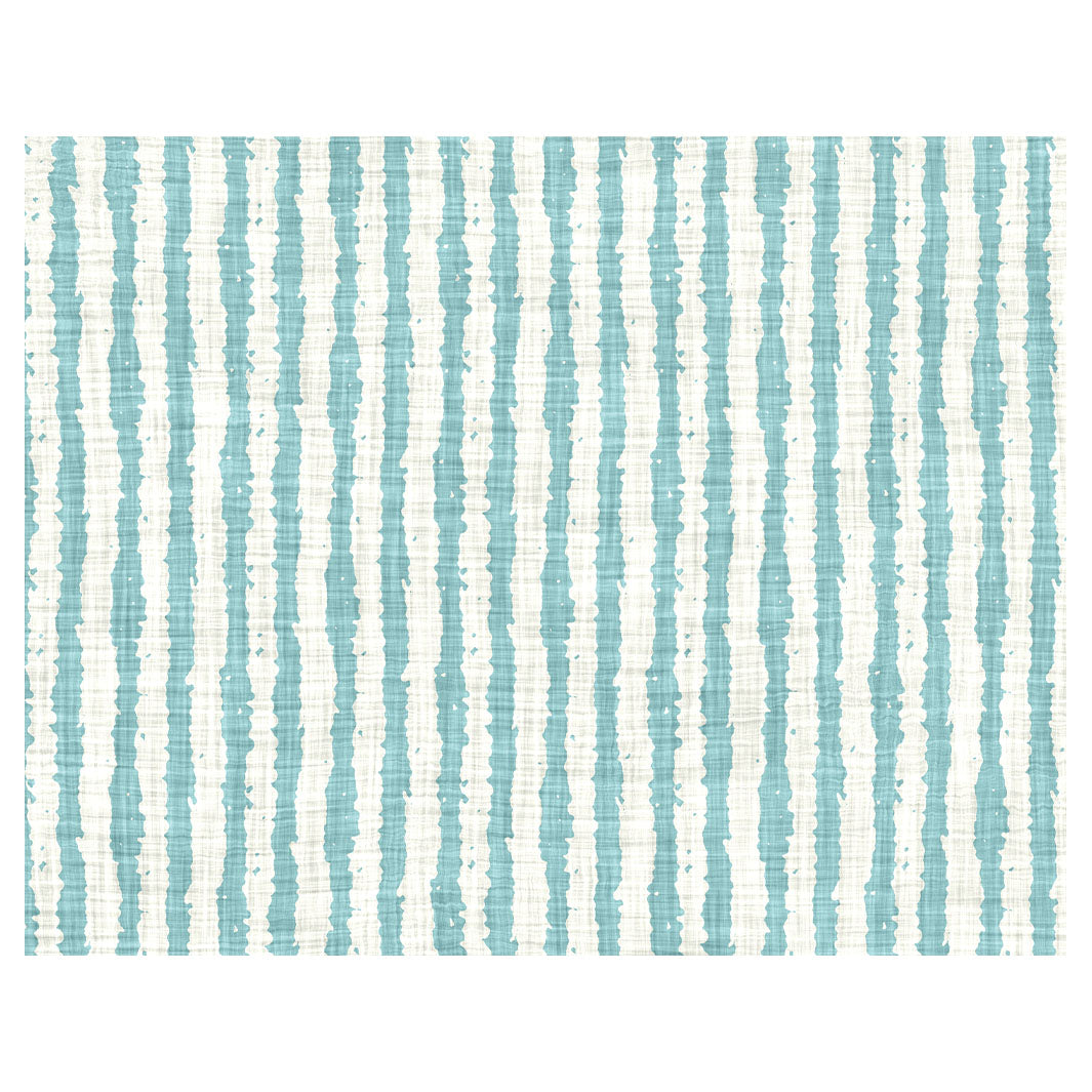 AQUA STRIPES ON WHITE PLACEMAT