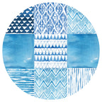 PATTERN BLUE WATERCOLOUR TILE PLACEMAT