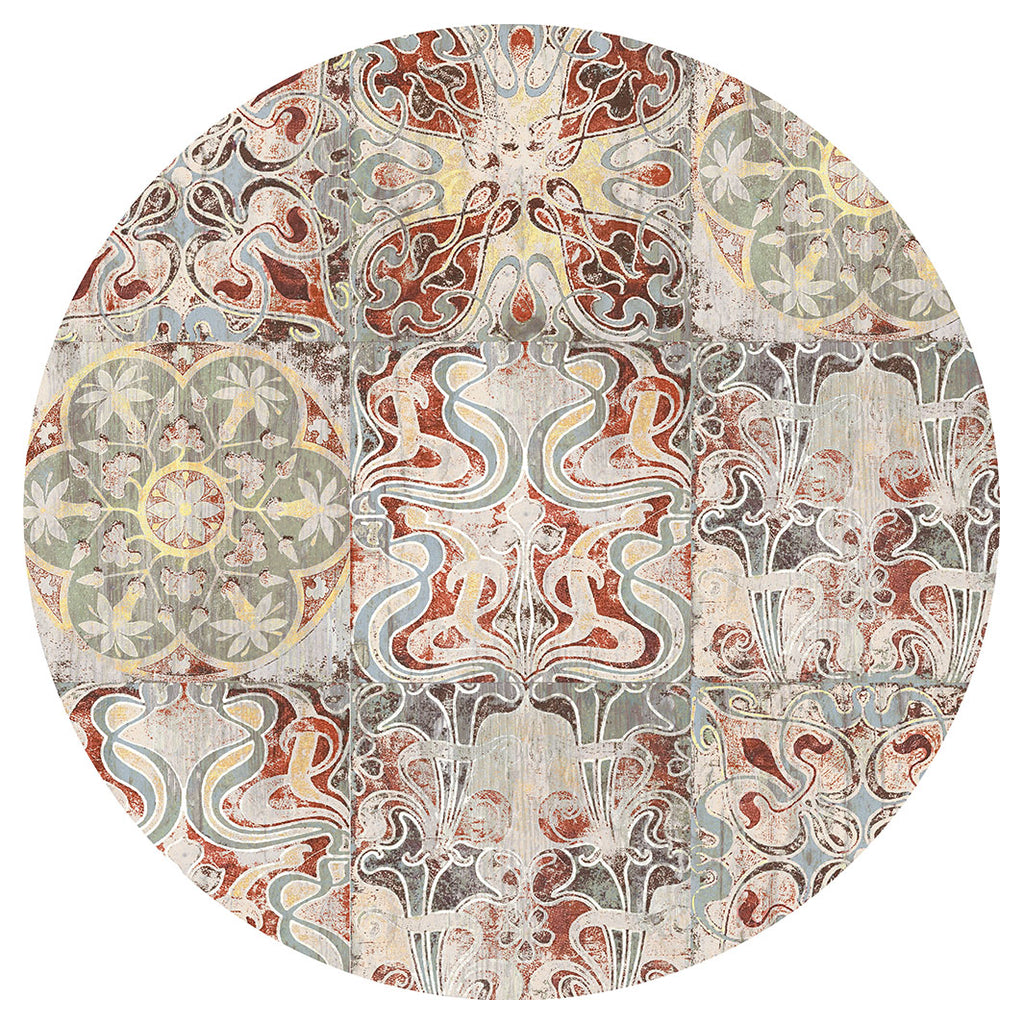 ANTIQUE FADED MOROCCAN TILE PLACEMAT