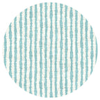 AQUA STRIPES ON WHITE PLACEMAT