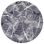 BLUE AND GREY LEAFY LAYERS PLACEMAT
