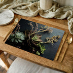 NATURAL GREEN ALOE BUSH WITH LEAVES PLACEMAT