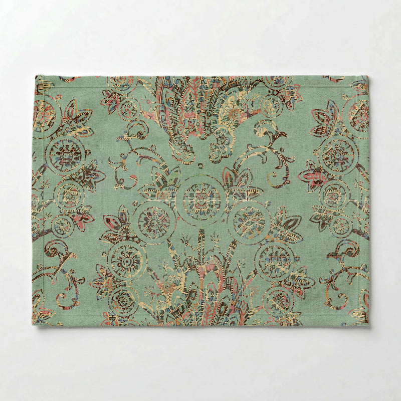 ANTIQUE PAISLEY LIGHT BLUE DESIGN PLACEMAT