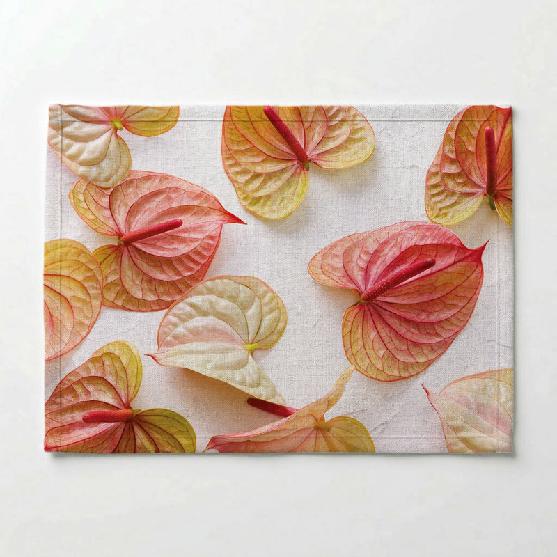 SCATTERED ANTHURIUM BLOOMS PLACEMAT