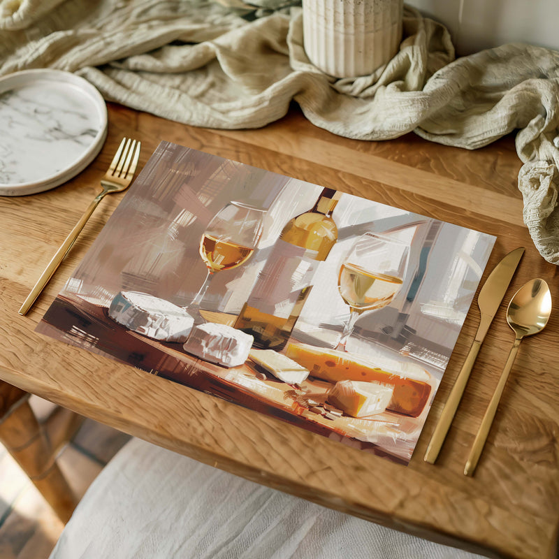 CHEESE AND WINE PLACEMAT