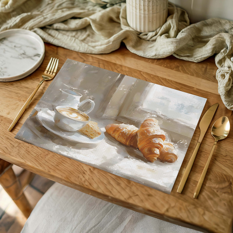COFFEE AND CROISSANT PLACEMAT