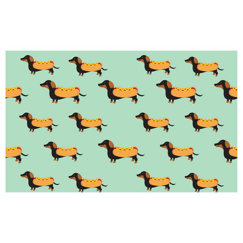 MICROFIBER PET TOWEL DACHSHUND HOTDOG