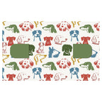 MICROFIBER PET TOWEL COLOURFUL DOGS